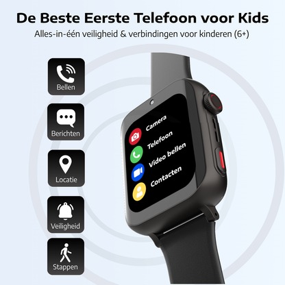 TrackBuddy | GPS Horloge voor Kinderen met Realtime Locatie en Veilig Bellen