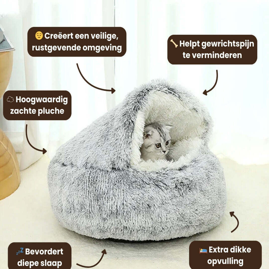 SafeNest | Zacht en Geborgen Slaapnest voor Rustige Huisdieren