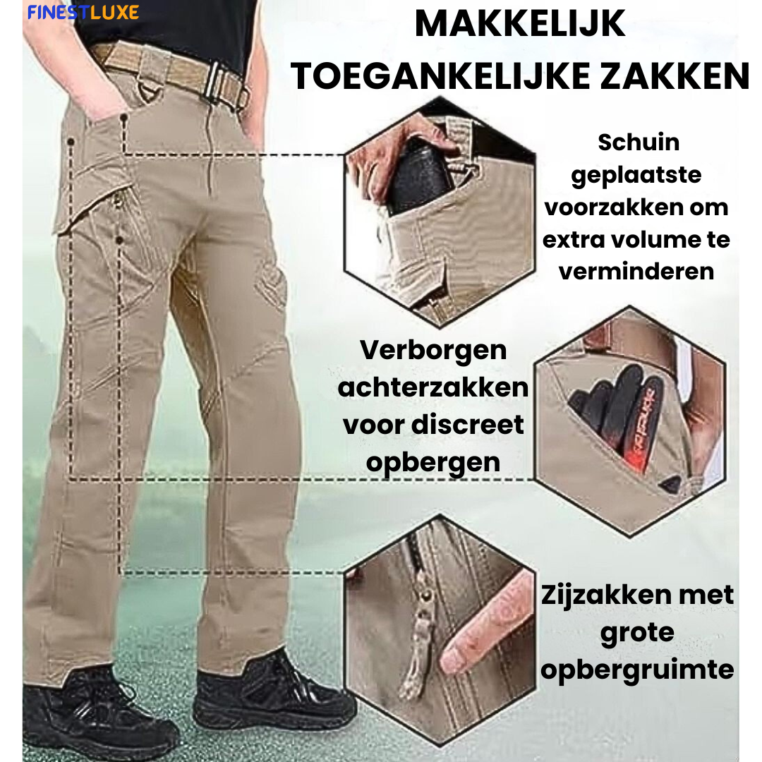 FleeceShield | Waterafstotende Broek met Fleecevoering en 10 Vakken