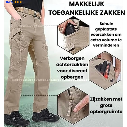 FleeceShield | Waterafstotende Broek met Fleecevoering en 10 Vakken