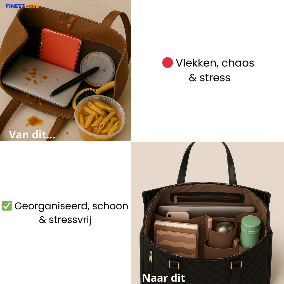 LuxeCarry Tas | Alles-in-één Tas voor Werk, Lunch en Laptop