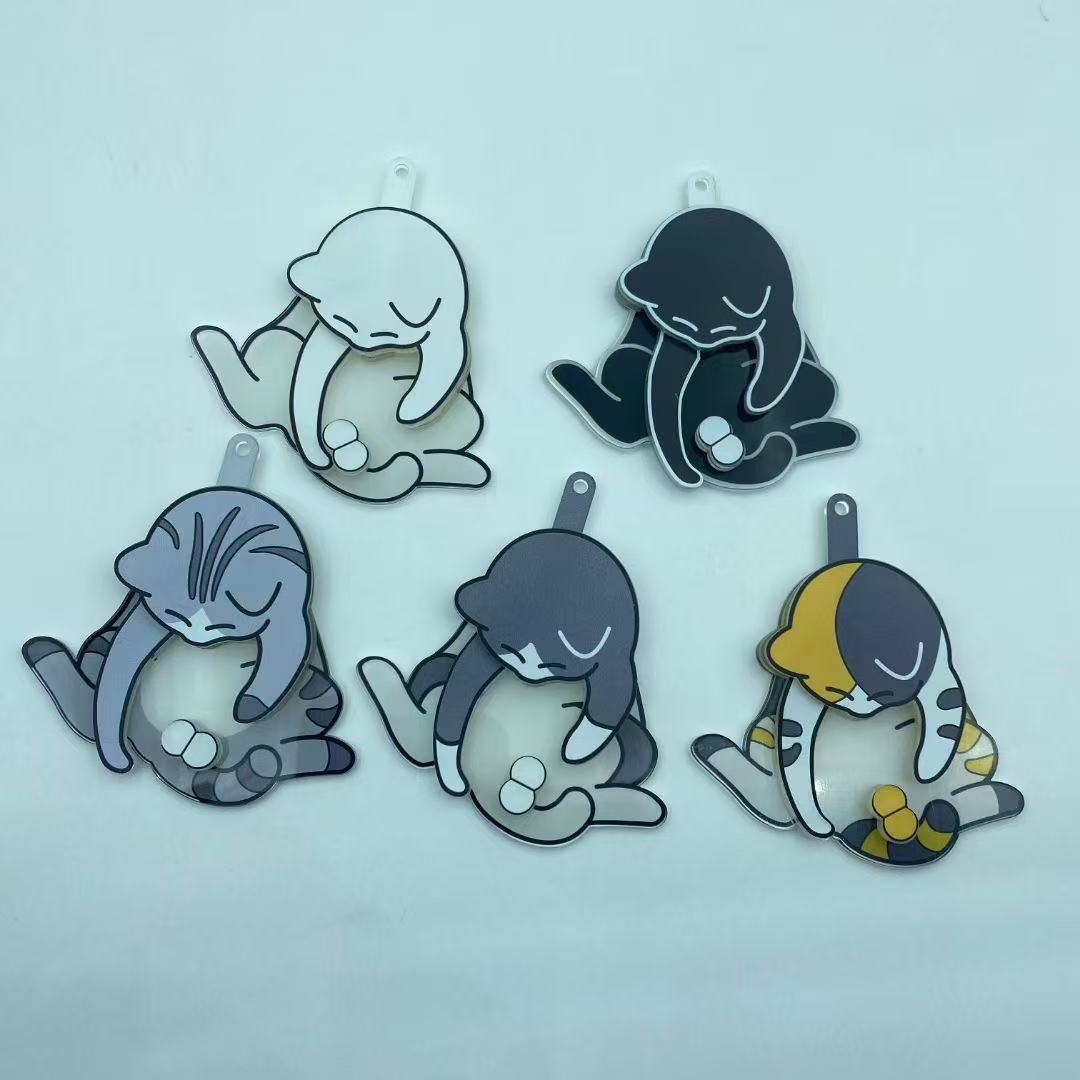 TinyCharm | Sleutelhanger met Kittens & Eieren Design
