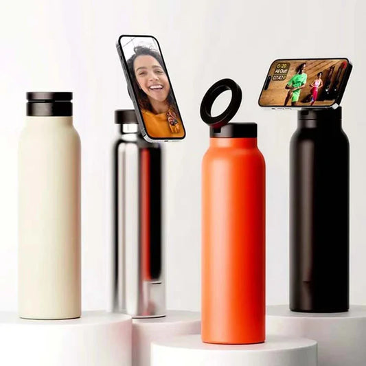 MagniSip | All-in-One Waterfles en Telefoonhouder