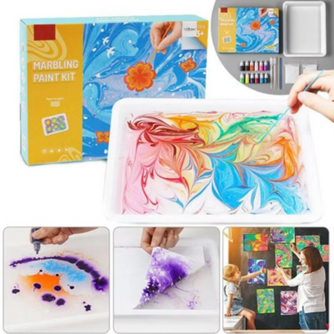 MarbleArt | Creatief Waterverf Spel voor Kinderen
