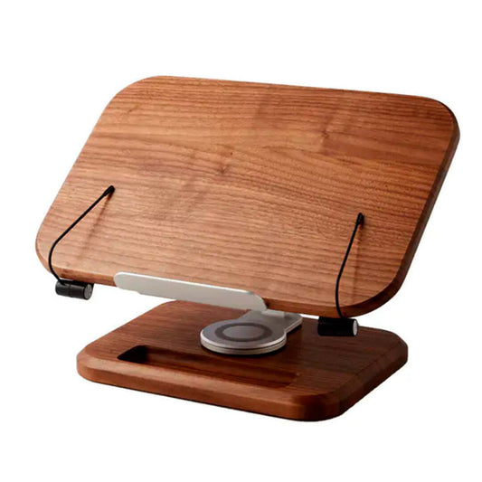 FlexiRead | Verstelbare Houten Standaard voor Boeken & Laptop