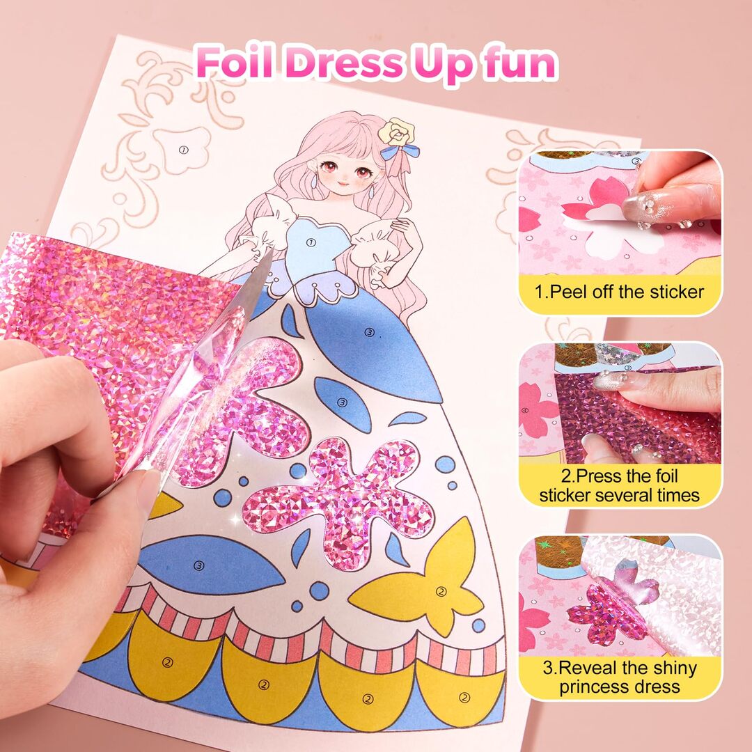 RoyalGlam | Creatief Sticker- & Make-Up Boek voor Kleine Kunstenaars