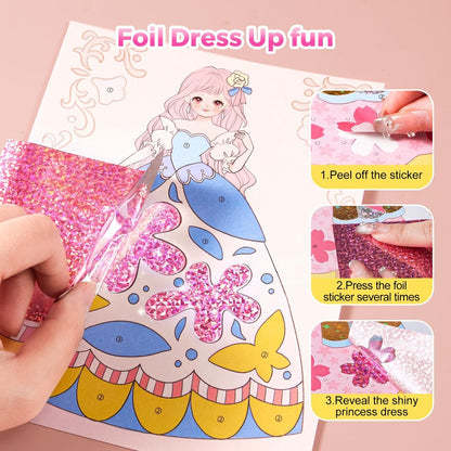 RoyalGlam | Creatief Sticker- & Make-Up Boek voor Kleine Kunstenaars