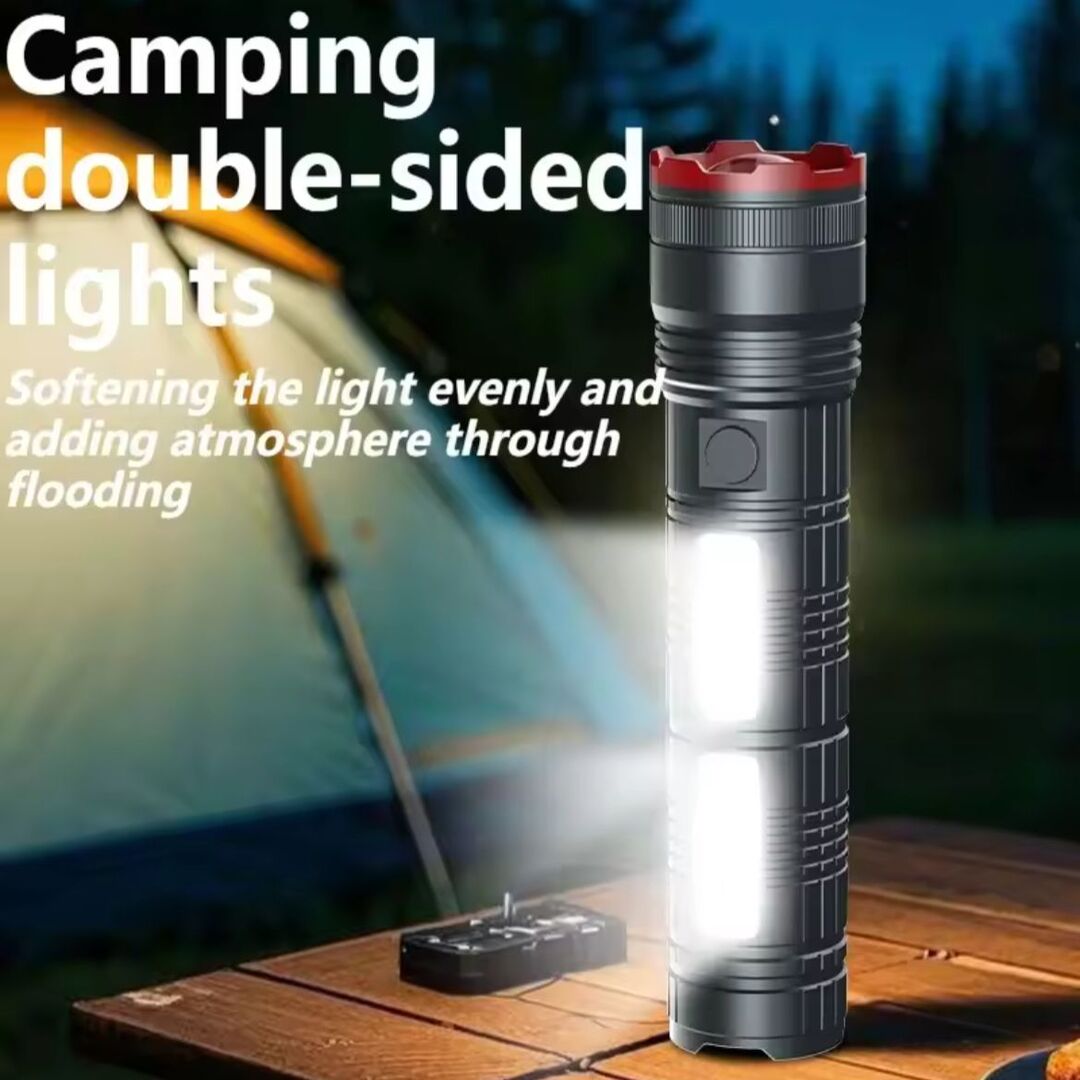 BrightCore | Krachtige Oplaadbare Zaklamp met Groot Lichtbereik