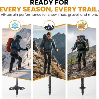 PeakWalker | Opvouwbare en Hoogte Verstelbare Wandelstokken voor Ultiem Comfort