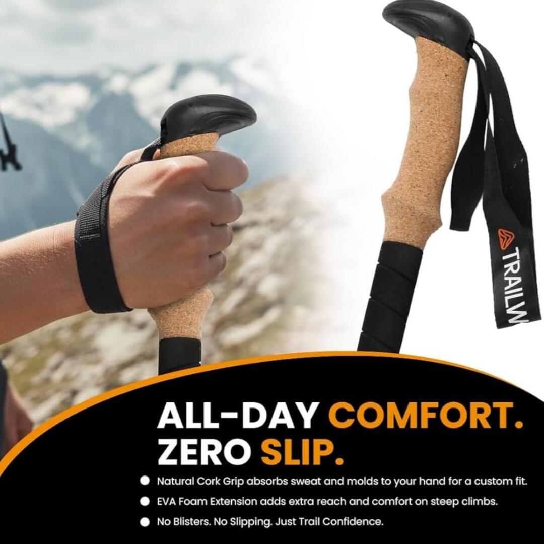 PeakWalker | Opvouwbare en Hoogte Verstelbare Wandelstokken voor Ultiem Comfort