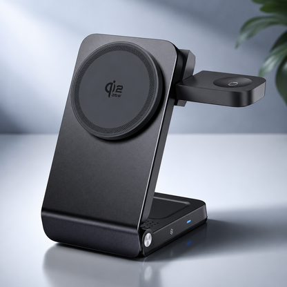 MagDock Elite | Drie Apparaten Opladen Met Eén Compact Station