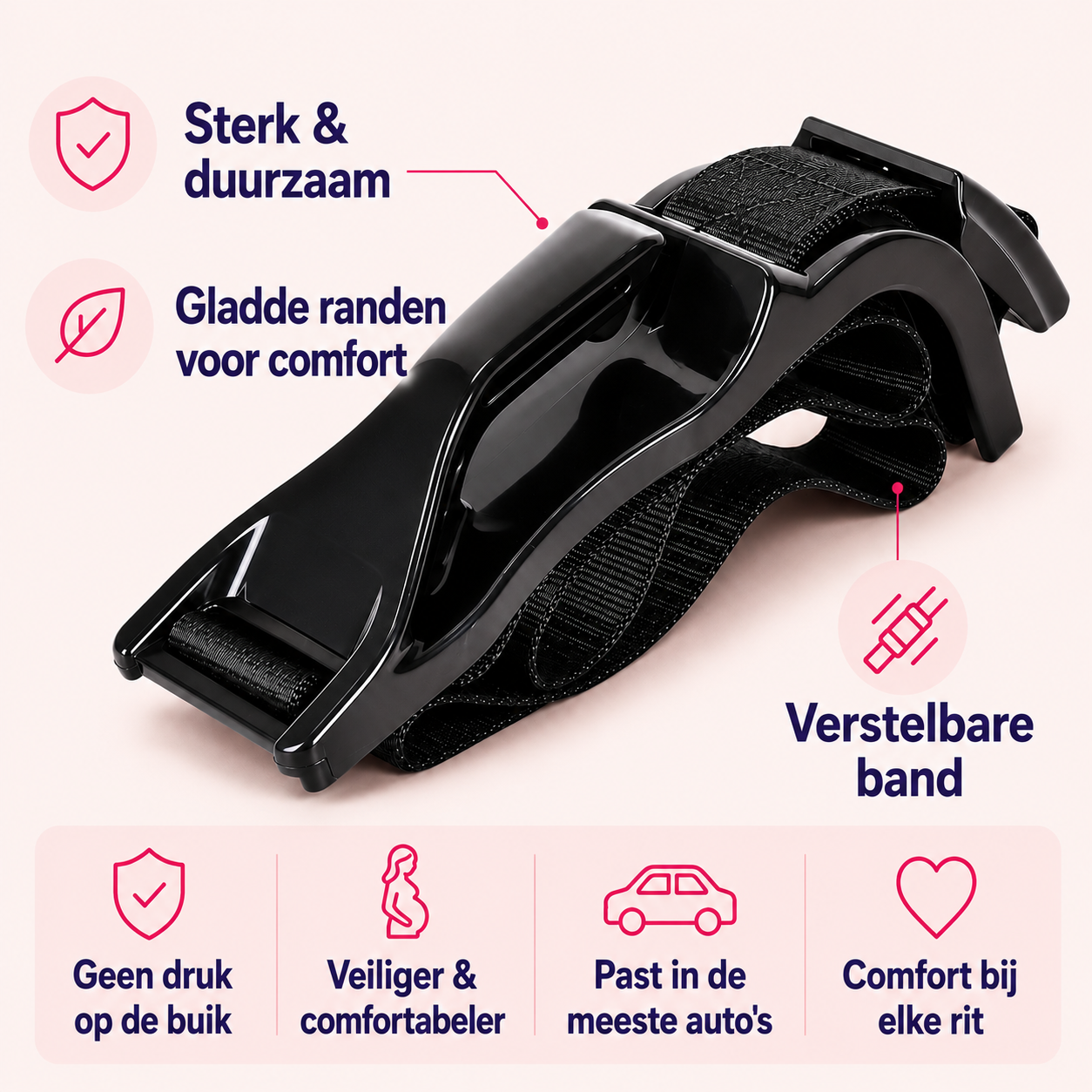BellySafe | Gordelversteller Voor Zwangere Vrouwen