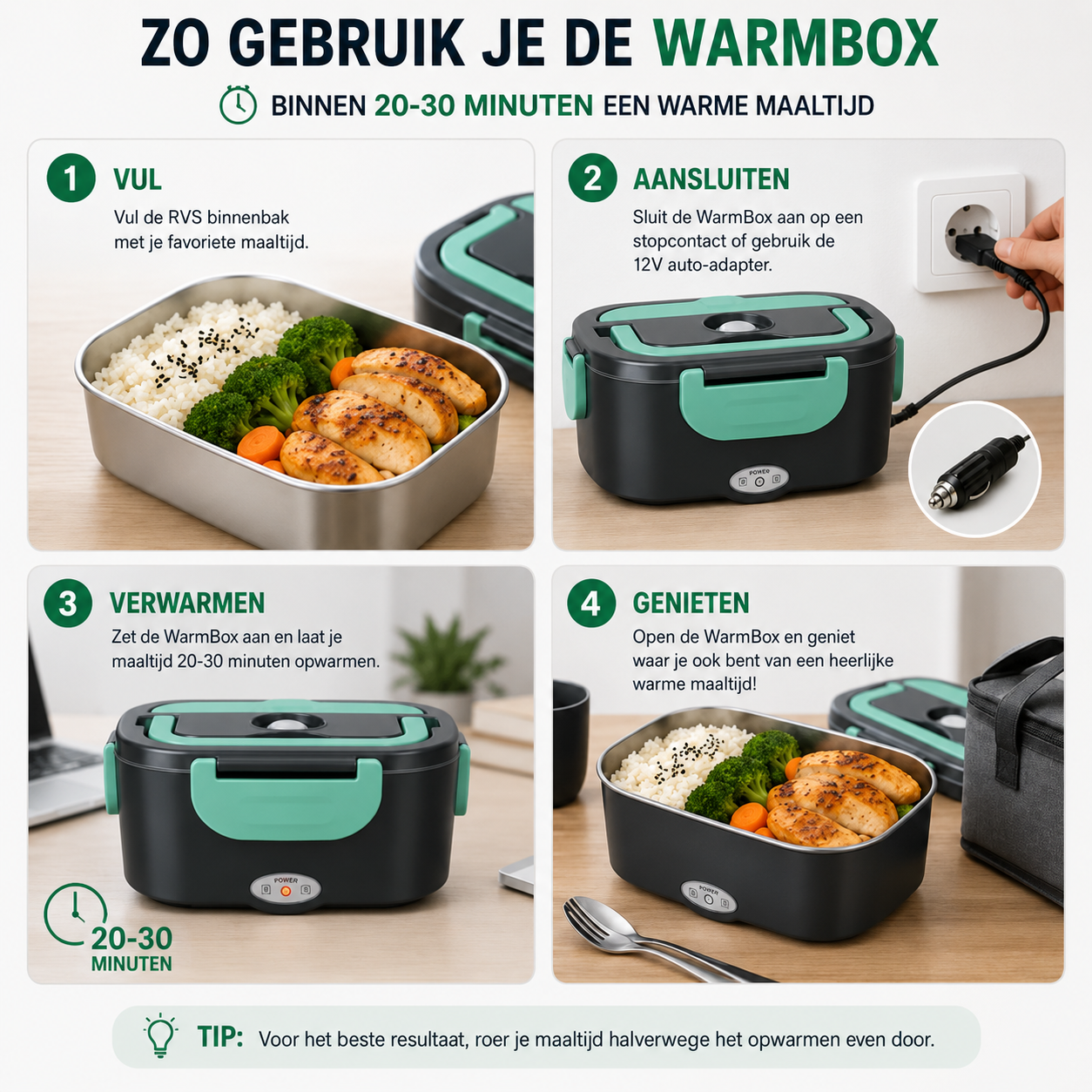 WarmBox | Snel en eenvoudig je lunch opwarmen!