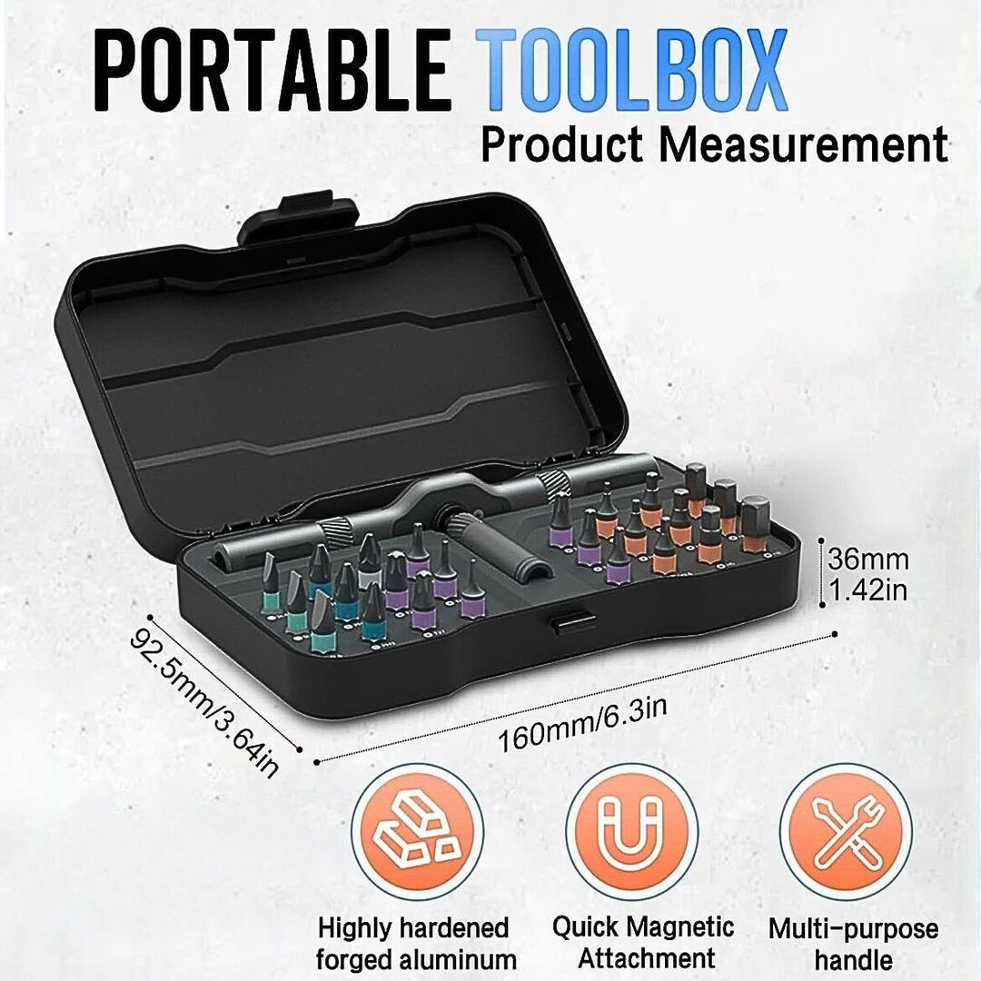 ToolCore | Magnetische 24-in-1 Schroevendraaierset voor Elke Klus