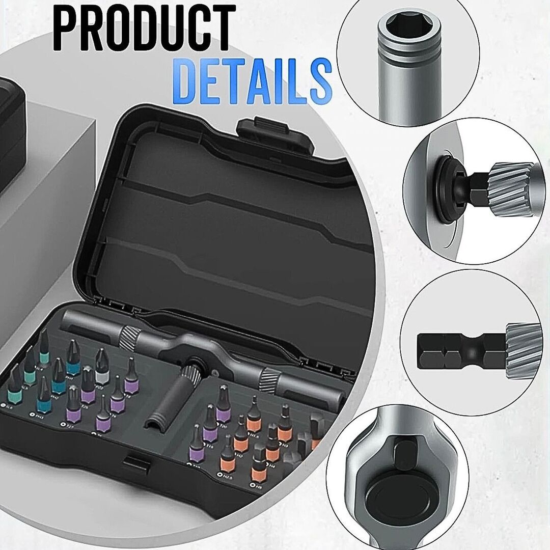ToolCore | Magnetische 24-in-1 Schroevendraaierset voor Elke Klus