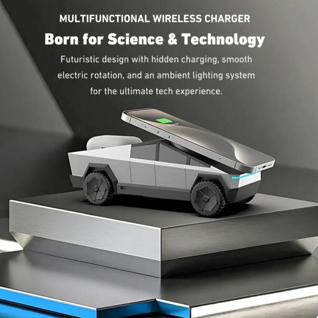 MagStation | 3-in-1 MagSafe Oplaadstation met Rotatie & LED Sfeerverlichting
