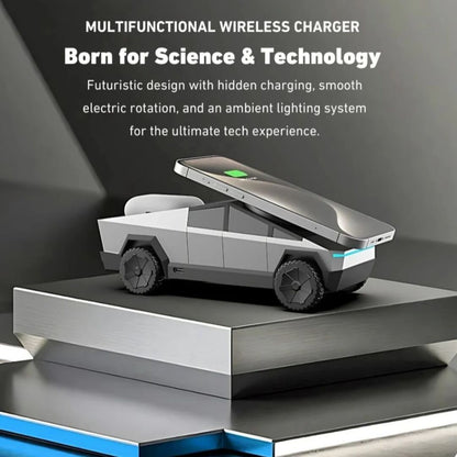 MagStation | 3-in-1 MagSafe Oplaadstation met Rotatie & LED Sfeerverlichting