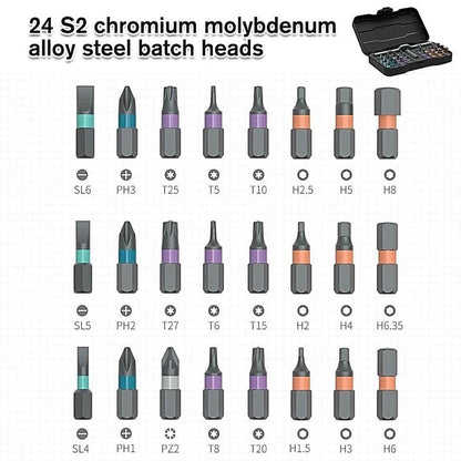 ToolCore | Magnetische 24-in-1 Schroevendraaierset voor Elke Klus