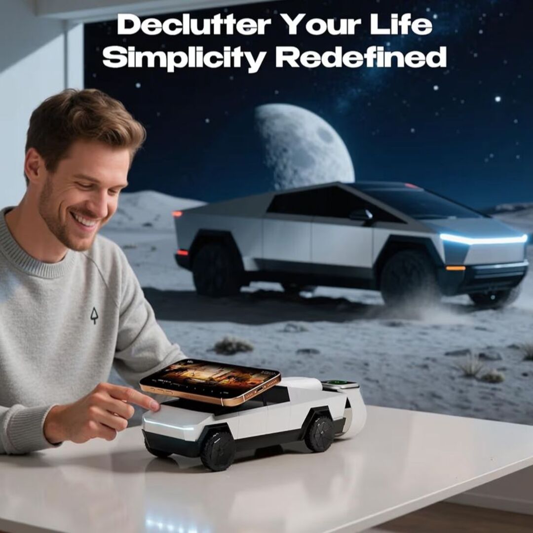 MagStation | 3-in-1 MagSafe Oplaadstation met Rotatie & LED Sfeerverlichting