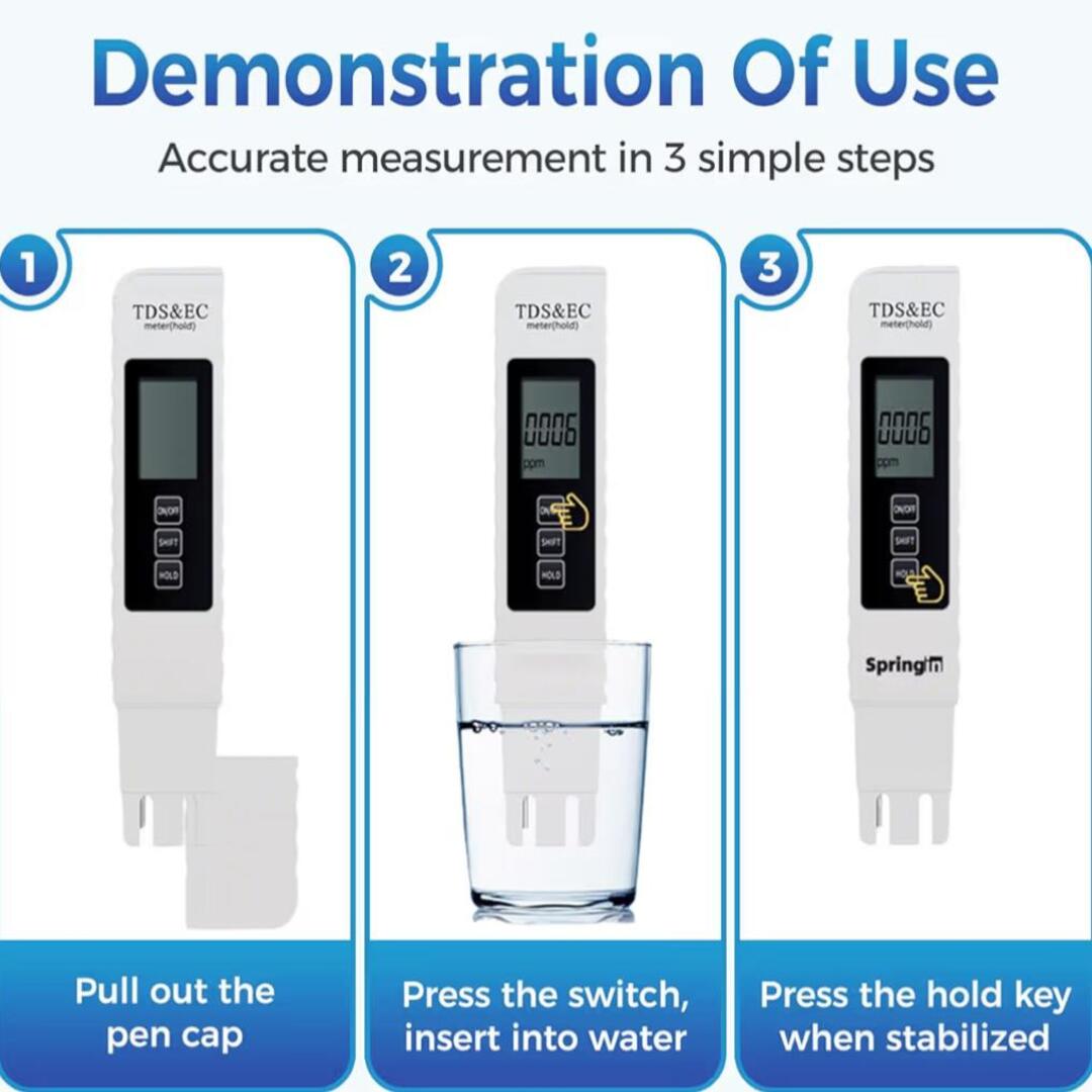 AquaSense | Digitale tester voor waterzuiverheid en TDS-waarden