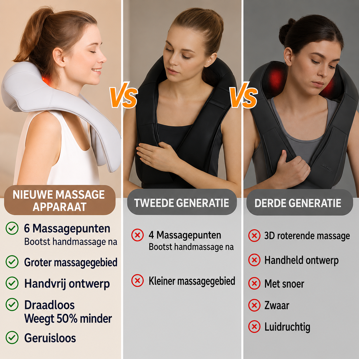 RelaxNek | Draadloze Nek- En Schoudermassage