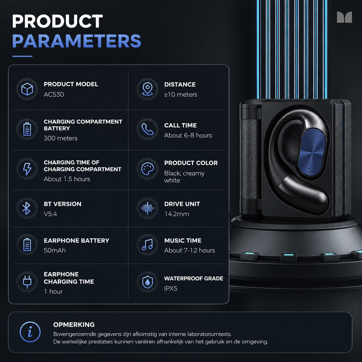 NovaSound | Draadloze Over-Ear Koptelefoon