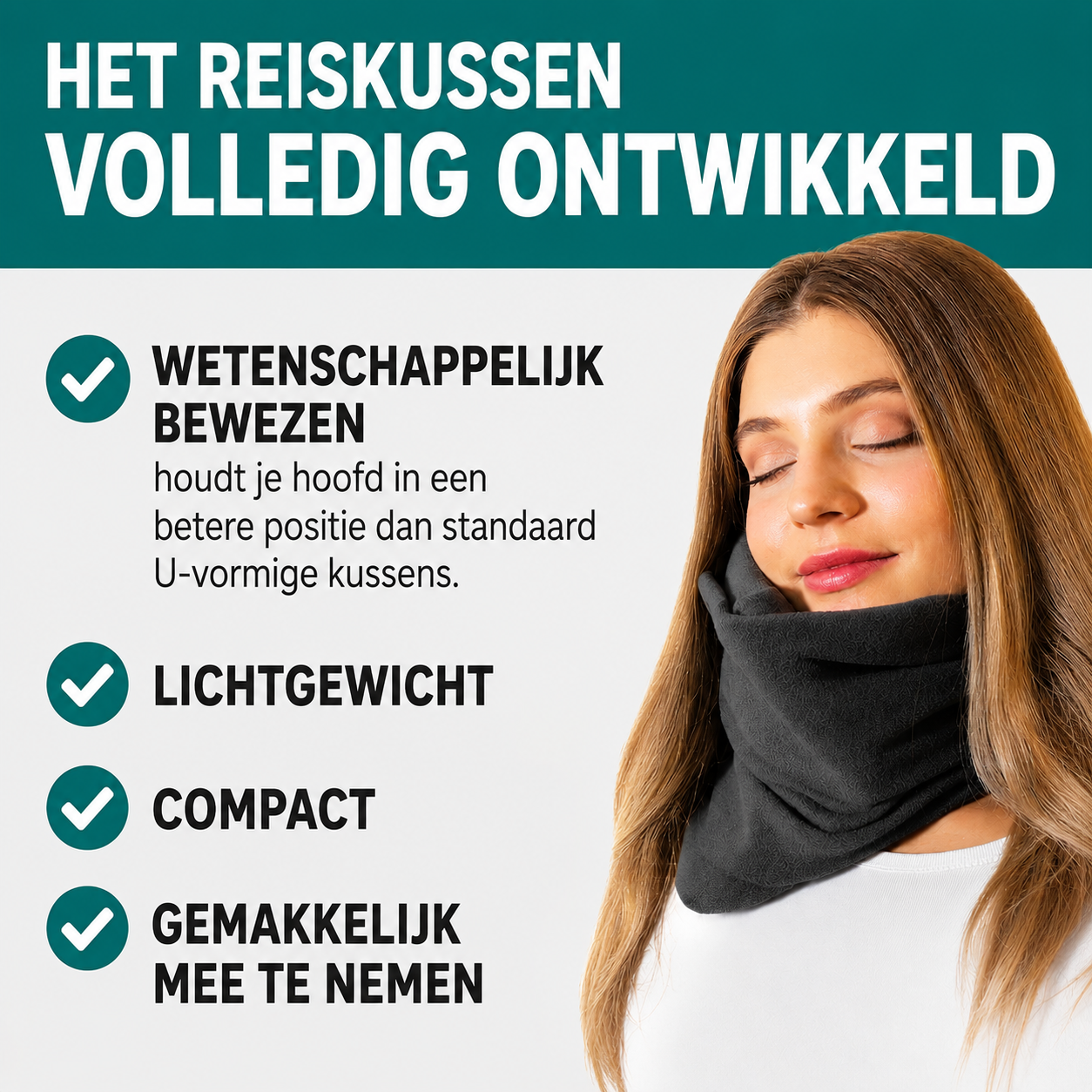 NeckNest | Comfortabel Slapen Onderweg