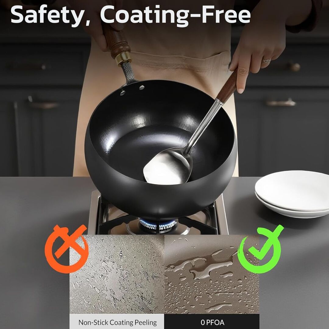 IronChef | Handgesmede Wadjan met Natuurlijke Anti-aanbak