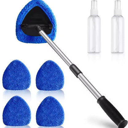 GlassMaster | Ruitenreinigingsset met Microfiber Pads voor Streeploos Schoonmaken