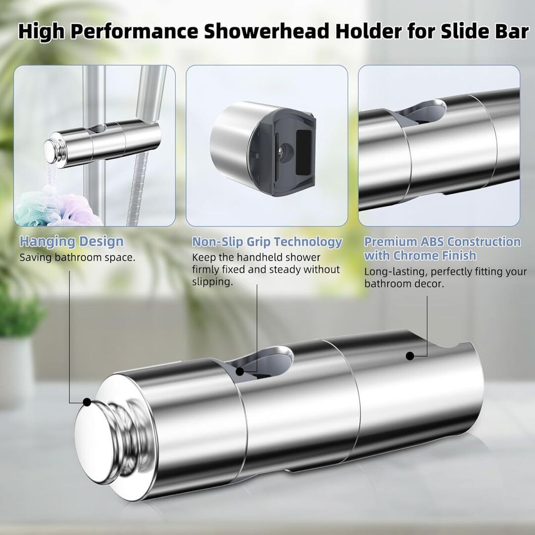 ClipShower | Verstelbare Douchekophouder zonder Boren