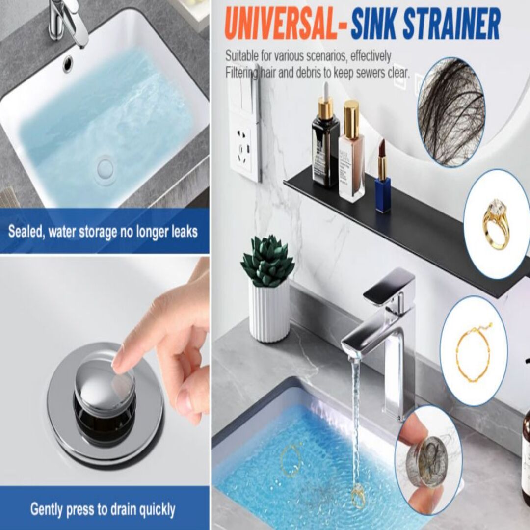 DrainGuard | Pop-up Afvoerfilter voor een Schone en Verstoppingsvrije Gootsteen