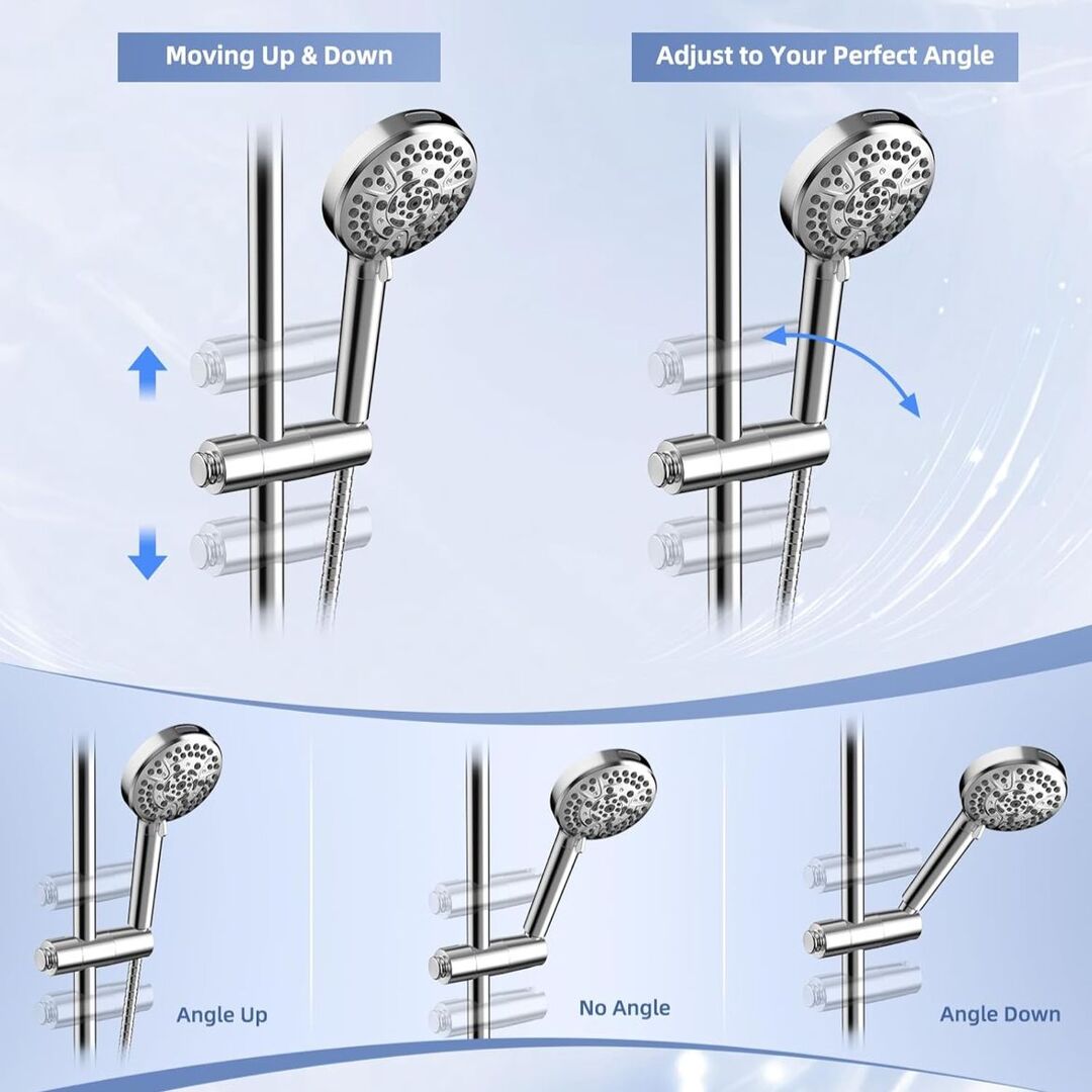 ClipShower | Verstelbare Douchekophouder zonder Boren