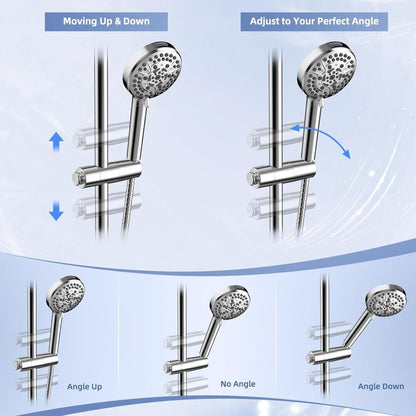 ClipShower | Verstelbare Douchekophouder zonder Boren