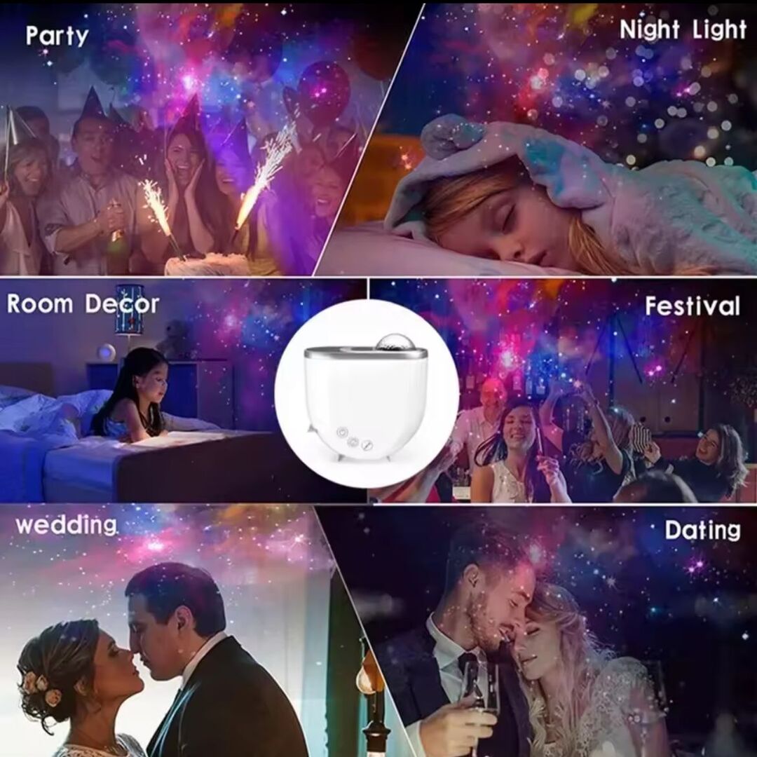 SkyGlow | Projectorlamp voor Betoverende Aurora-Luchten in Huis