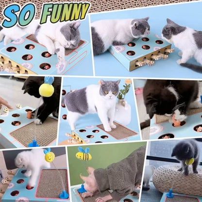 PouncePlay | Interactief Krab- & Speelstation voor Katten