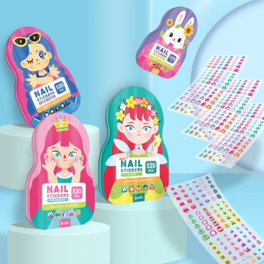 NailFun | Kinder Nagelstickers met Kleurrijke Patronen