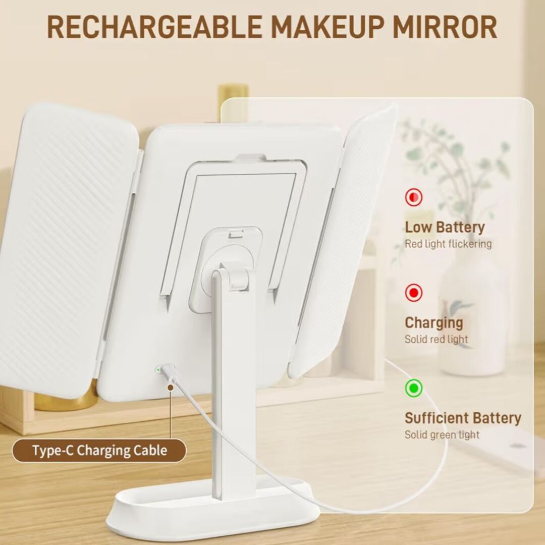 GlowUp Mirror | Make-up Spiegel met Verstelbare LED-verlichting