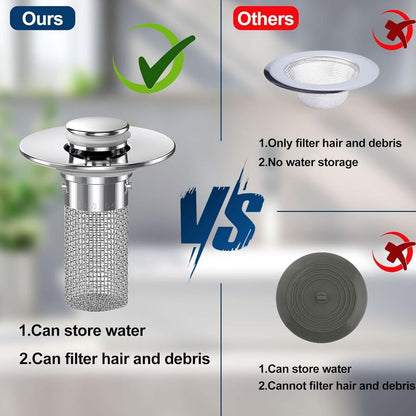 DrainGuard | Pop-up Afvoerfilter voor een Schone en Verstoppingsvrije Gootsteen