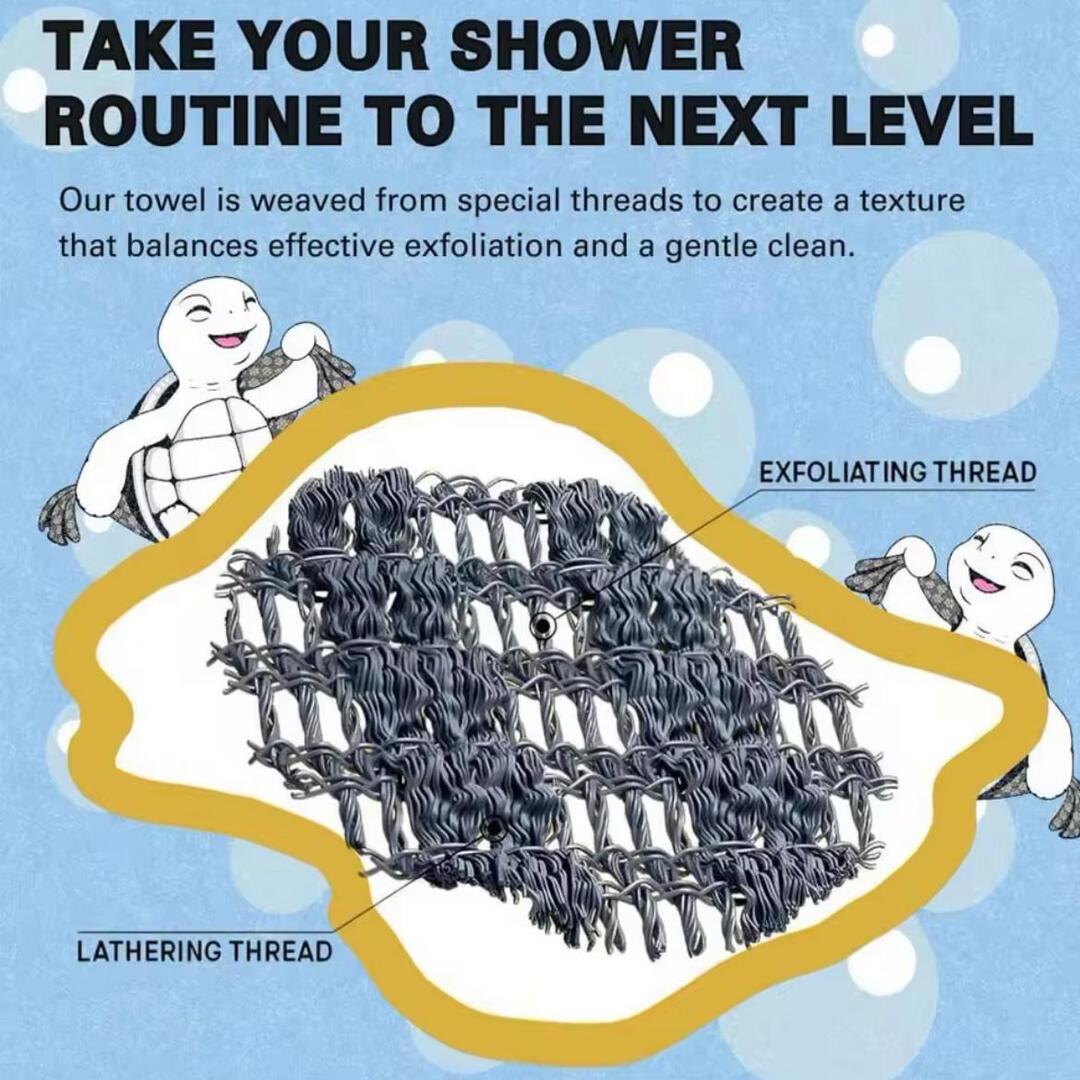 SkinRevive | Exfoliërende douchehanddoek voor een diepe en hygiënische reiniging