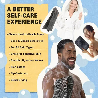 SkinRevive | Exfoliërende douchehanddoek voor een diepe en hygiënische reiniging