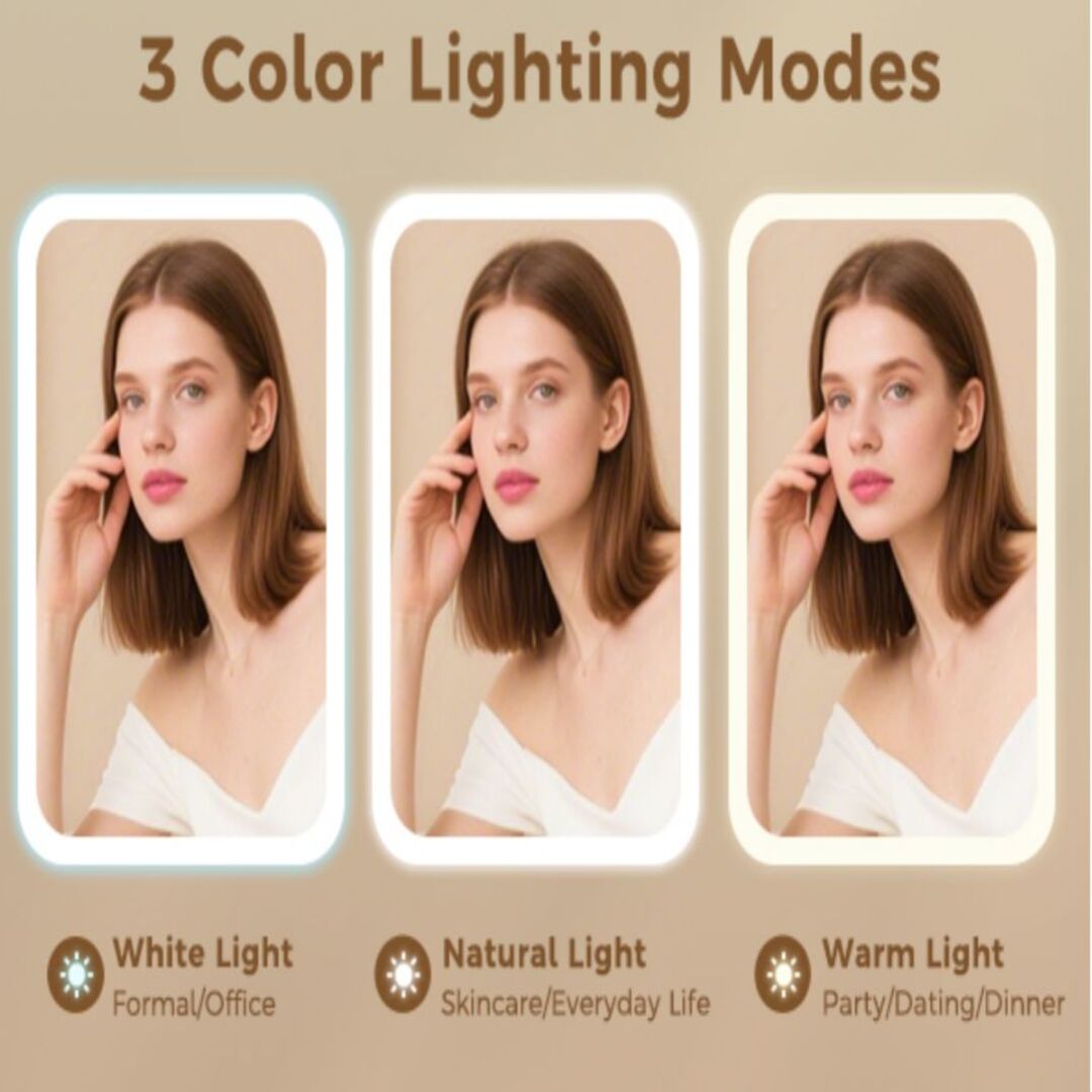 GlowUp Mirror | Make-up Spiegel met Verstelbare LED-verlichting
