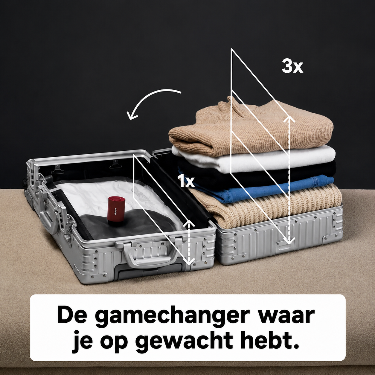 PackEase | Meer Ruimte Door Vacuümcompressie