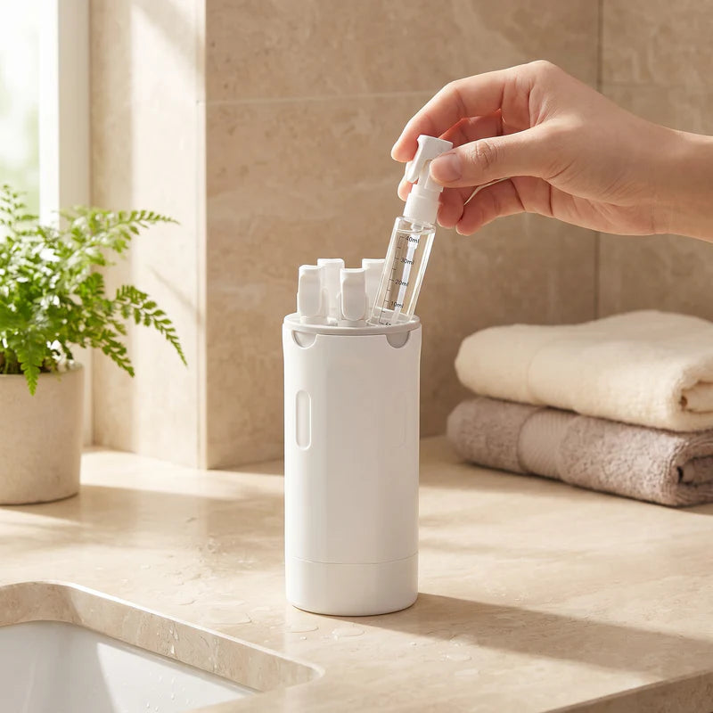 TravelFlow | Al Je Verzorgingsproducten In Één Compacte Fles