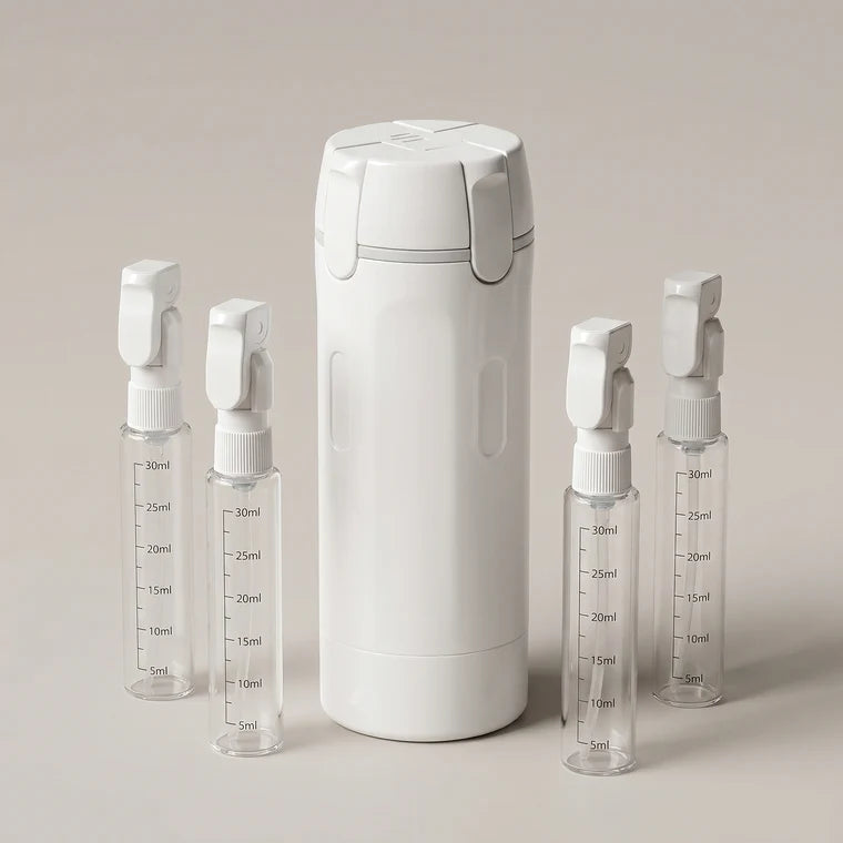 TravelFlow | Al Je Verzorgingsproducten In Één Compacte Fles