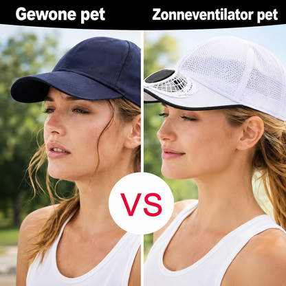 SolarBreeze | Verkoelende Outdoor Hoed Met Zonne-energie En USB