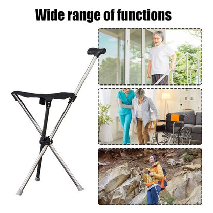 TravelEase | 2-in-1 Wandelhulp met Direct Zitcomfort