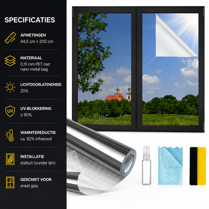 MAGIDEKOR Privacy Film | Direct meer privacy en koelte zonder installatiegedoe
