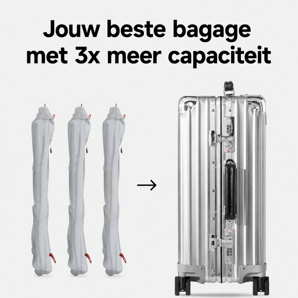 PackEase | Meer Ruimte Door Vacuümcompressie