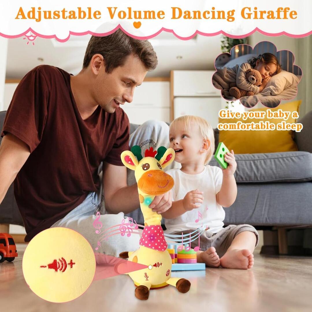 EchoGiraffe | Interactieve Zingende & Dansende Knuffel met Spraakherhaling