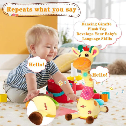 EchoGiraffe | Interactieve Zingende & Dansende Knuffel met Spraakherhaling